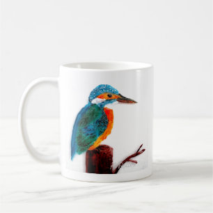 Bird Art Colourful Kingfisher Coffee Mug