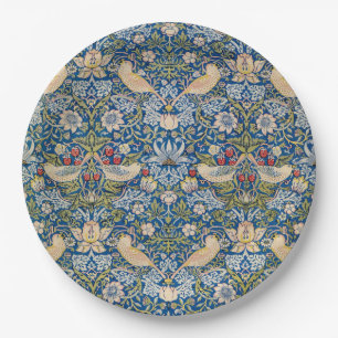 Bird Art Nouveau Design Napkins Paper Plate