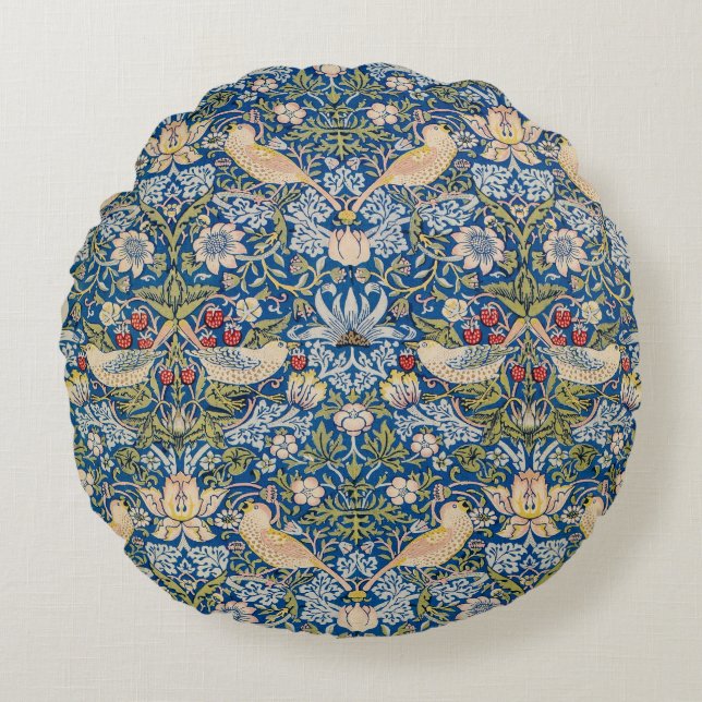 Bird Art Nouveau Design Round Cushion (Front)