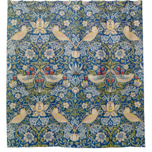 Bird Art Nouveau Design Shower Curtain