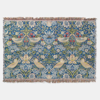 Bird Art Nouveau Design Throw Blanket