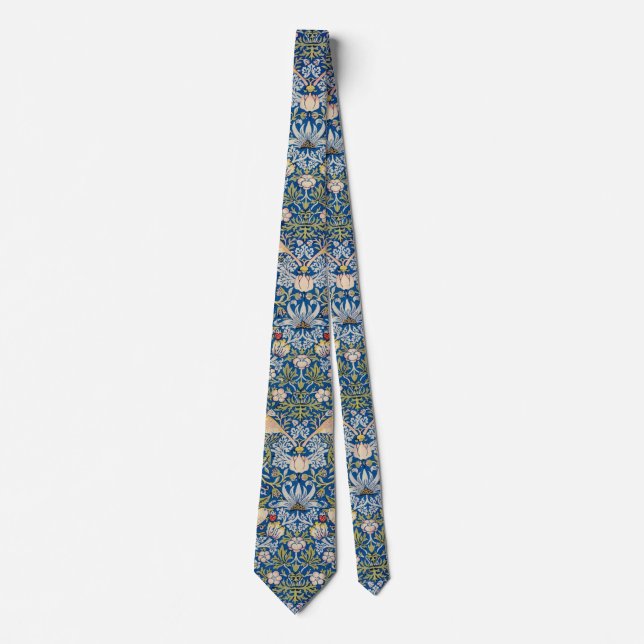 Bird Art Nouveau Design Tie (Front)