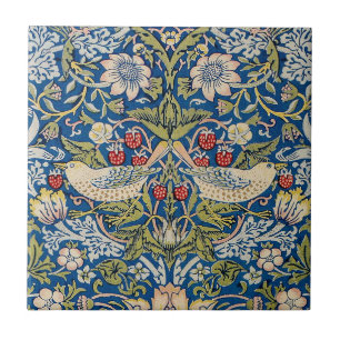 Bird Art Nouveau Design Tile
