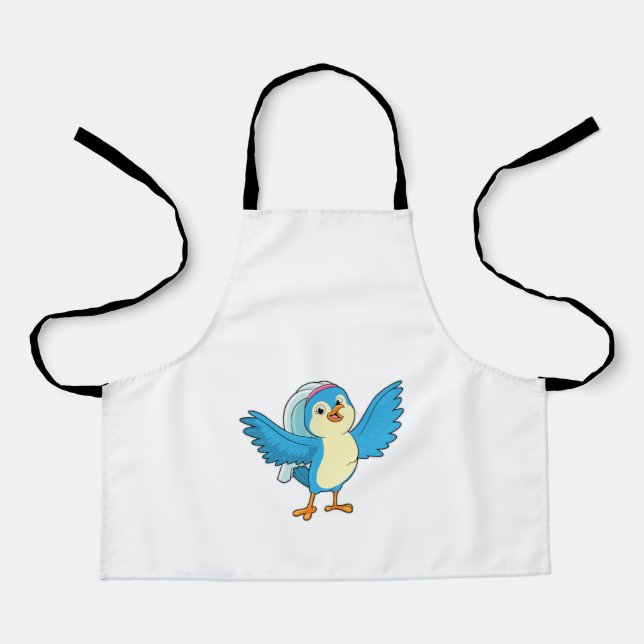Bird as Bride with Veil Apron (Front)