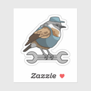 Bird as Carftsman with Wrench