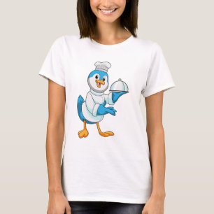 Bird as Cook with Platter T-Shirt