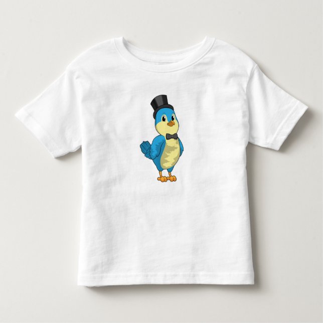 Bird as Groom with Ribbon Toddler T-Shirt (Front)