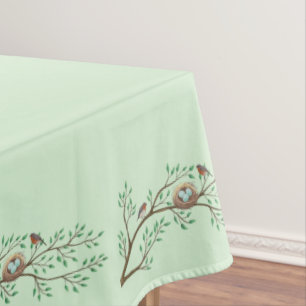 Bird Baby Shower Spring Tablecloth