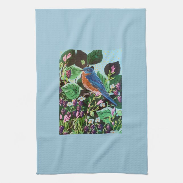 Bird, Birds and More Birds! Tea Towel (Vertical)