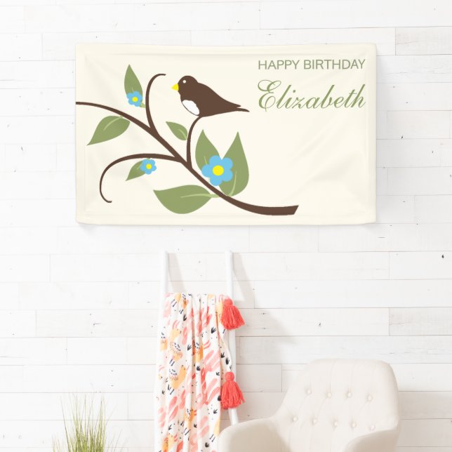 Bird Birthday Banner (Insitu)