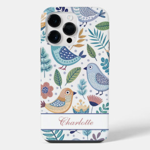Bird Botanical Perzonalized iPhone 14 Pro Max Case