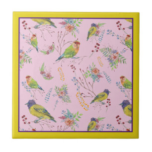 Bird Botanical Tile