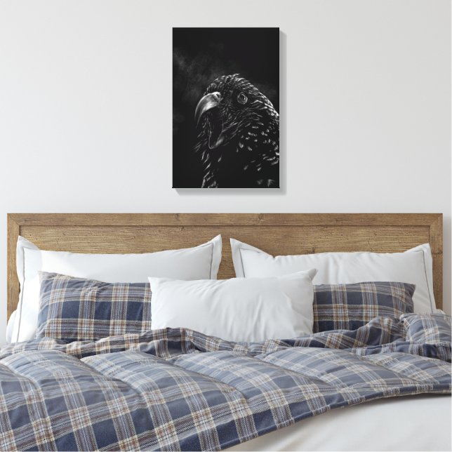 Bird Brain Canvas Print (Insitu(Bedroom))