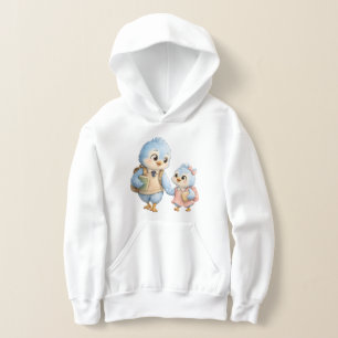Bird Brother Sister Kids Hoodie Design