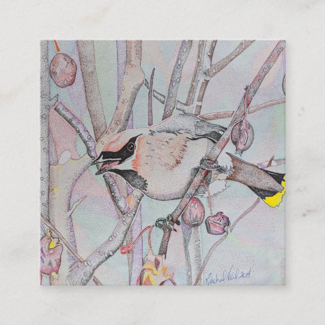 Bird business cards, Wild bird business cards art (Front)