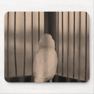 Bird, Cage, bars Mouse Pad