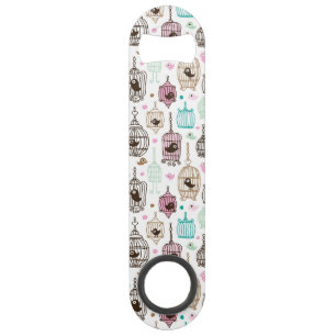 bird cage love kids background pattern