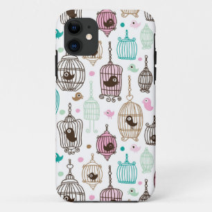 bird cage love kids background pattern Case-Mate iPhone case