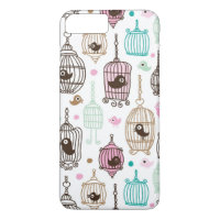 bird cage love kids background pattern