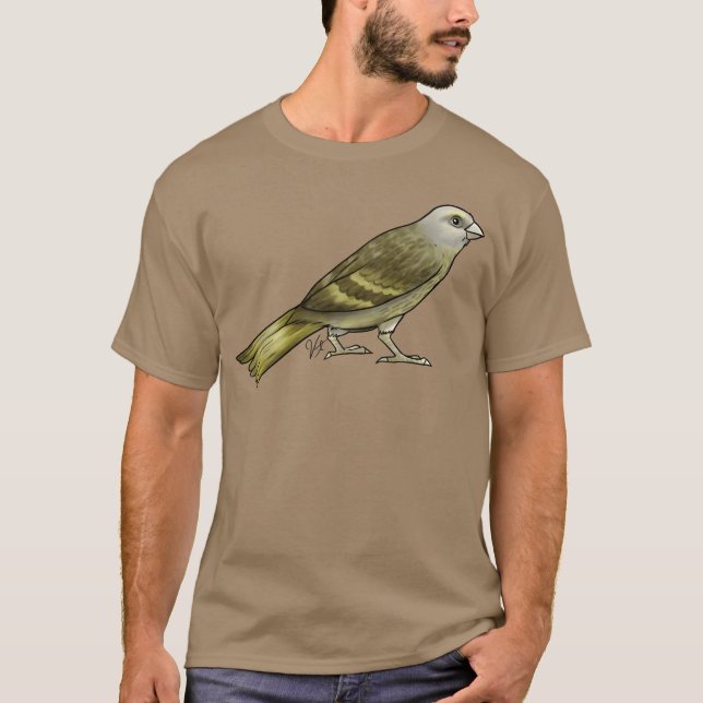 Bird Canary Green boy T-Shirt (Front)