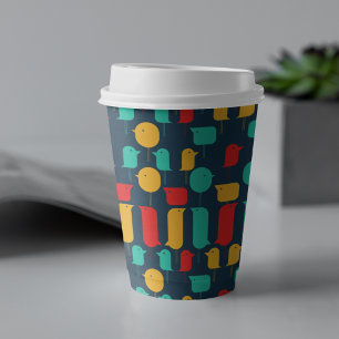 Bird Cartoon Paper Cups