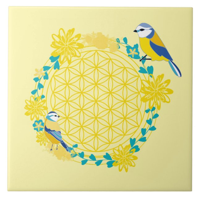 Bird Ceramic Tile  (Front)