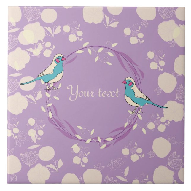 Bird Ceramic Tile  (Front)