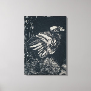 Bird Chick Emerging From its Nest (by Jan Mankes) Canvas Print