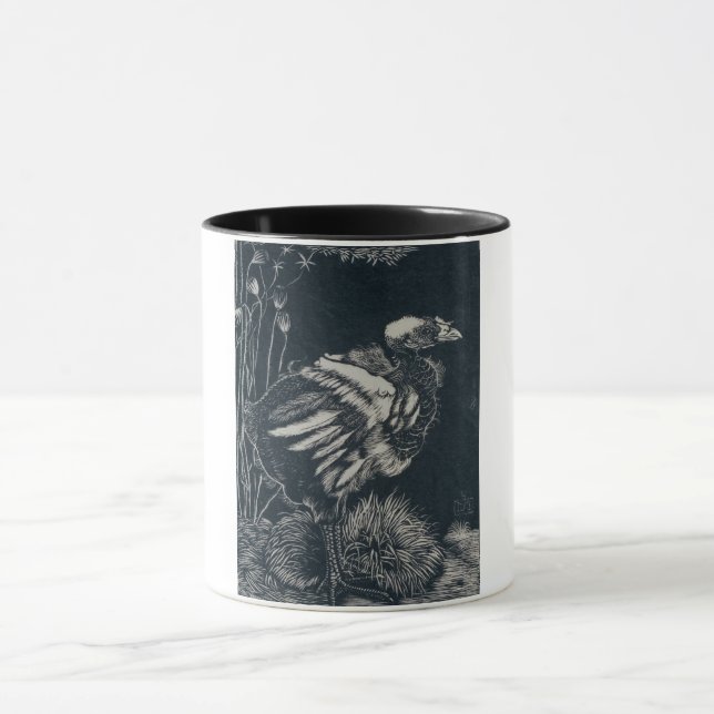 Bird Chick Emerging From its Nest (by Jan Mankes) Mug (Center)
