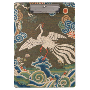 Bird Chinese Antique Decor Clipboard