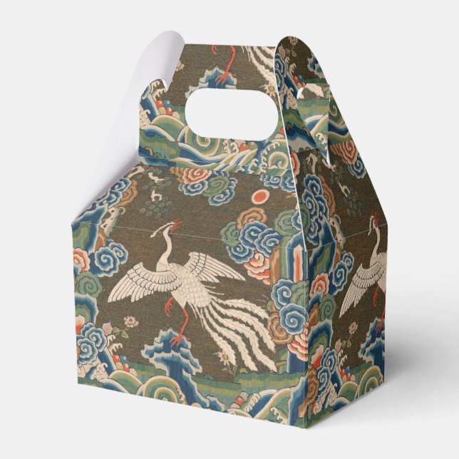 Bird Chinese Antique Decor Favour Box (Front Side)