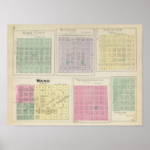 Bird City, Eustis, Voltair, Wano, , Kansas Poster