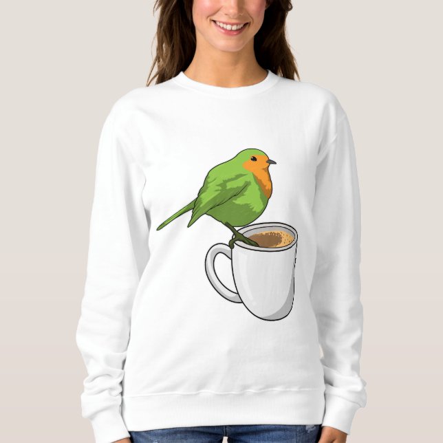 Bird Coffee Cup Sweatshirt (Front)