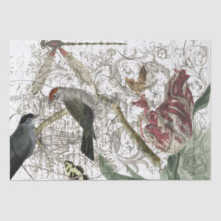 Bird Collage Tissue Paper