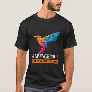 Bird Colourful Art Hummingbird T-Shirt