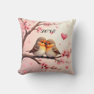 Bird Couple Love Cushion