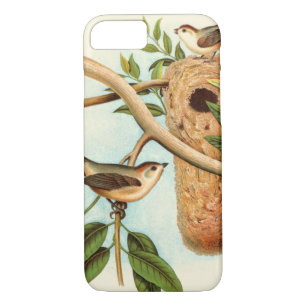 Bird Couple on a Nest Perched on a Branch Case-Mate iPhone Case