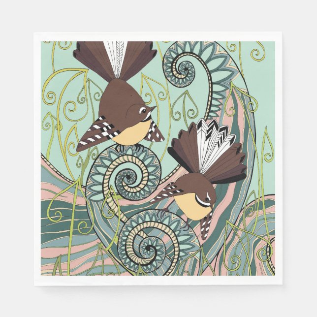 Bird  design napkin (Front)