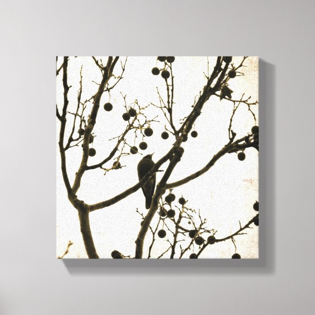 Bird Digital Art Canvas Print (Front)