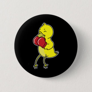 Bird Does Boxing  6 Cm Round Badge