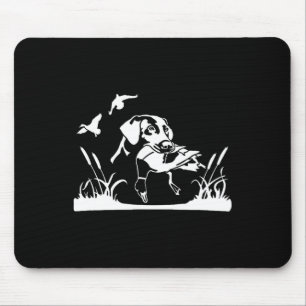 Bird Dog Duck Hunting Willow In The Marsh Hunter  Mouse Pad