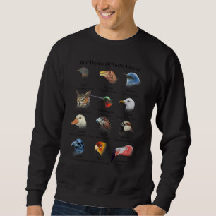 Bird Drones Of North America Cute Field Guide Bird Sweatshirt
