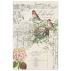 Bird Ephemera Decoupage Paper
