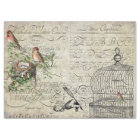 Bird Ephemera Decoupage Sheet