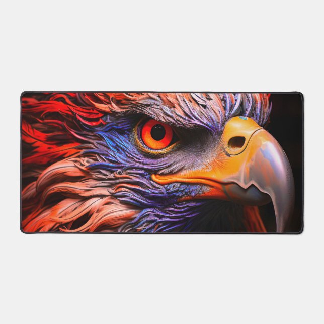 Bird Face Desk Mat (Front)