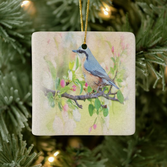Bird Fanatic  Ceramic Ornament (Tree)