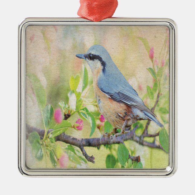 Bird Fanatic Metal Tree Decoration (Front)