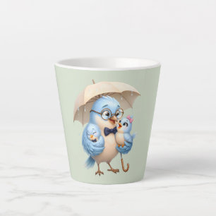 Bird Father Latte Mug