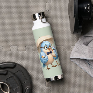 Bird Father Sports Water Bottle