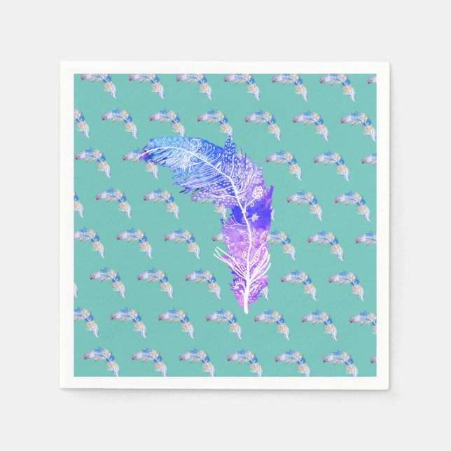 Bird Feather Napkin (Front)